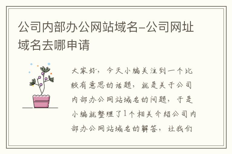 公司内部办公网站域名-公司网址域名去哪申请